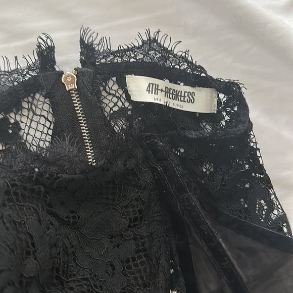 4th and reckless black lace corset top - Picture 3 of 3